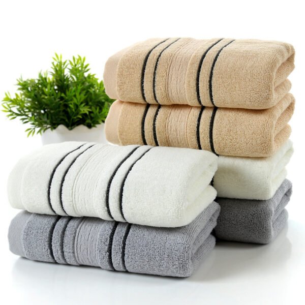 Pure Cotton Bath Towel (Thick, Soft, Absorbent)